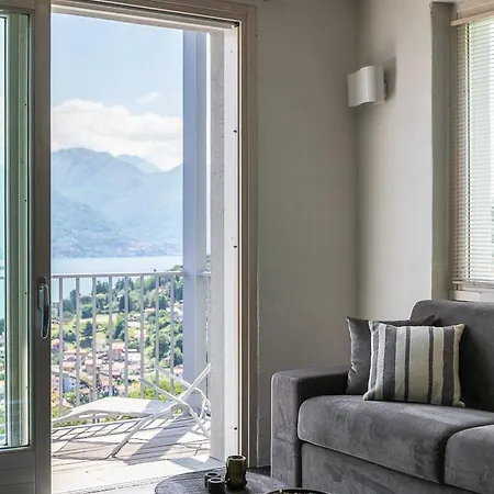 Tre Terre Panorama - By Lovecomo Feriehus Pianello Del Lario